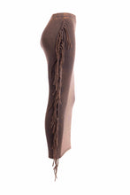 Load image into Gallery viewer, Mineral washed fringed maxi skirt
