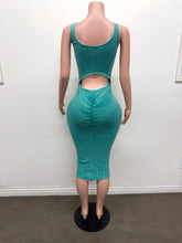 Load image into Gallery viewer, D13981 Mineral Wash Backless Ruched Dress
