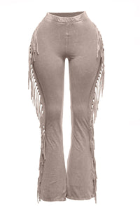 Fringe detailed pants
