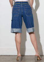 Load image into Gallery viewer, Cuff Up Jorts With Draw String
