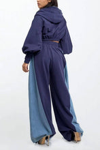 Load image into Gallery viewer, Two-Tone Denim Panel Utility Set
