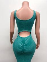 Load image into Gallery viewer, D13981 Mineral Wash Backless Ruched Dress
