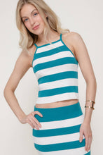 Load image into Gallery viewer, Stripe Cami Top &amp; Midi Skirt Spring Sweater Set
