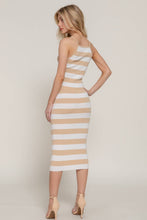 Load image into Gallery viewer, Stripe Cami Top &amp; Midi Skirt Spring Sweater Set

