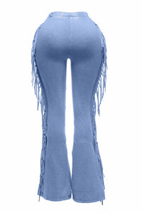 Fringe detailed pants