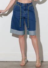 Load image into Gallery viewer, Cuff Up Jorts With Draw String
