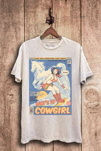 Surfs Up Cowgirl Graphic Top