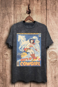 Surfs Up Cowgirl Graphic Top