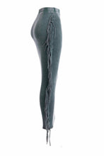 Load image into Gallery viewer, Mineral washed fringed maxi skirt
