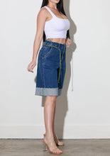 Load image into Gallery viewer, Cuff Up Jorts With Draw String
